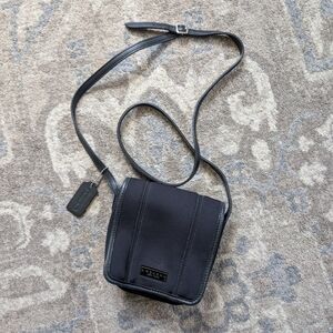 Coach Blk Crossbody Bag with Adjustable Strap Mini Bag Classic Y2K Fabric
